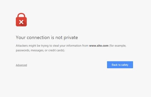 insecure site