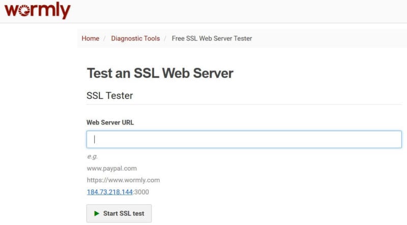 The Wormly test.